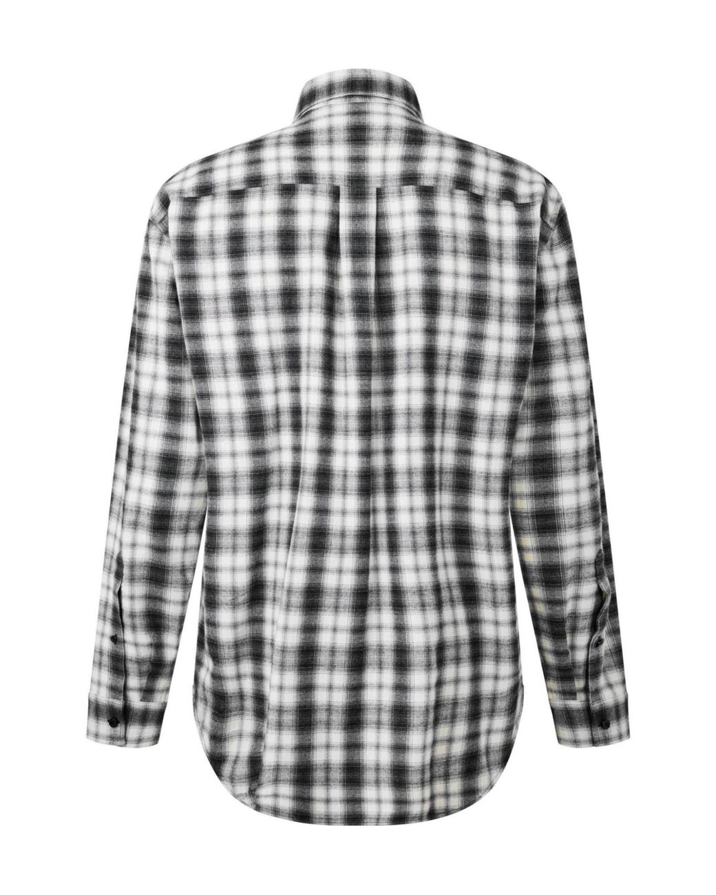 Balenciaga Blue Plaid Longsleeve Shirt for men