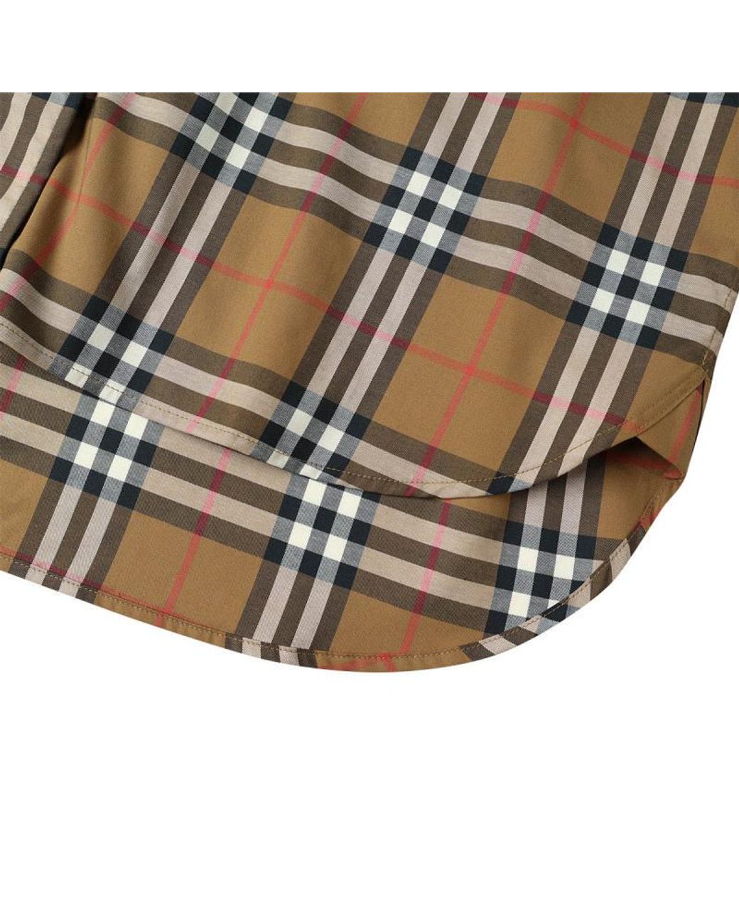Burberry Multicolor Regular Fit Check Stretch Cotton Shirt