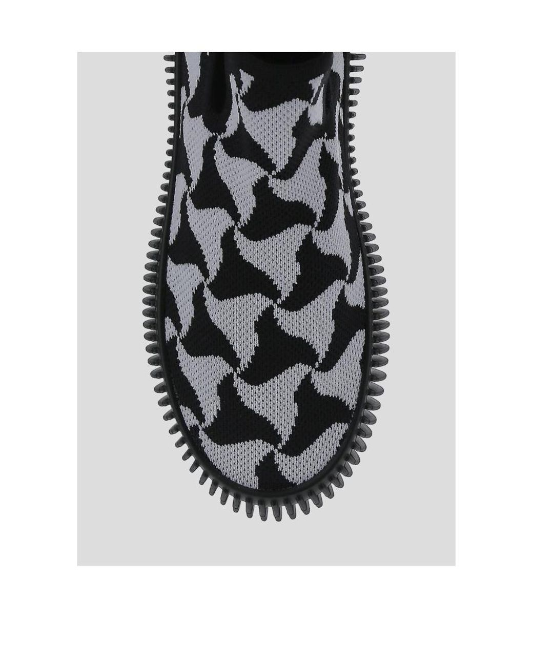 Bottega Veneta Black Slip-On Ripple Sneakers for men