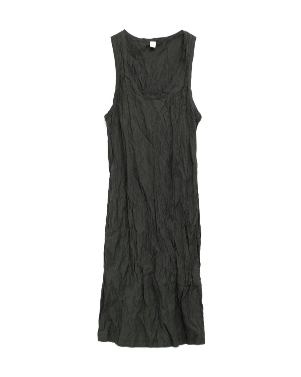 Totême Black Textured Sleeveless Dress