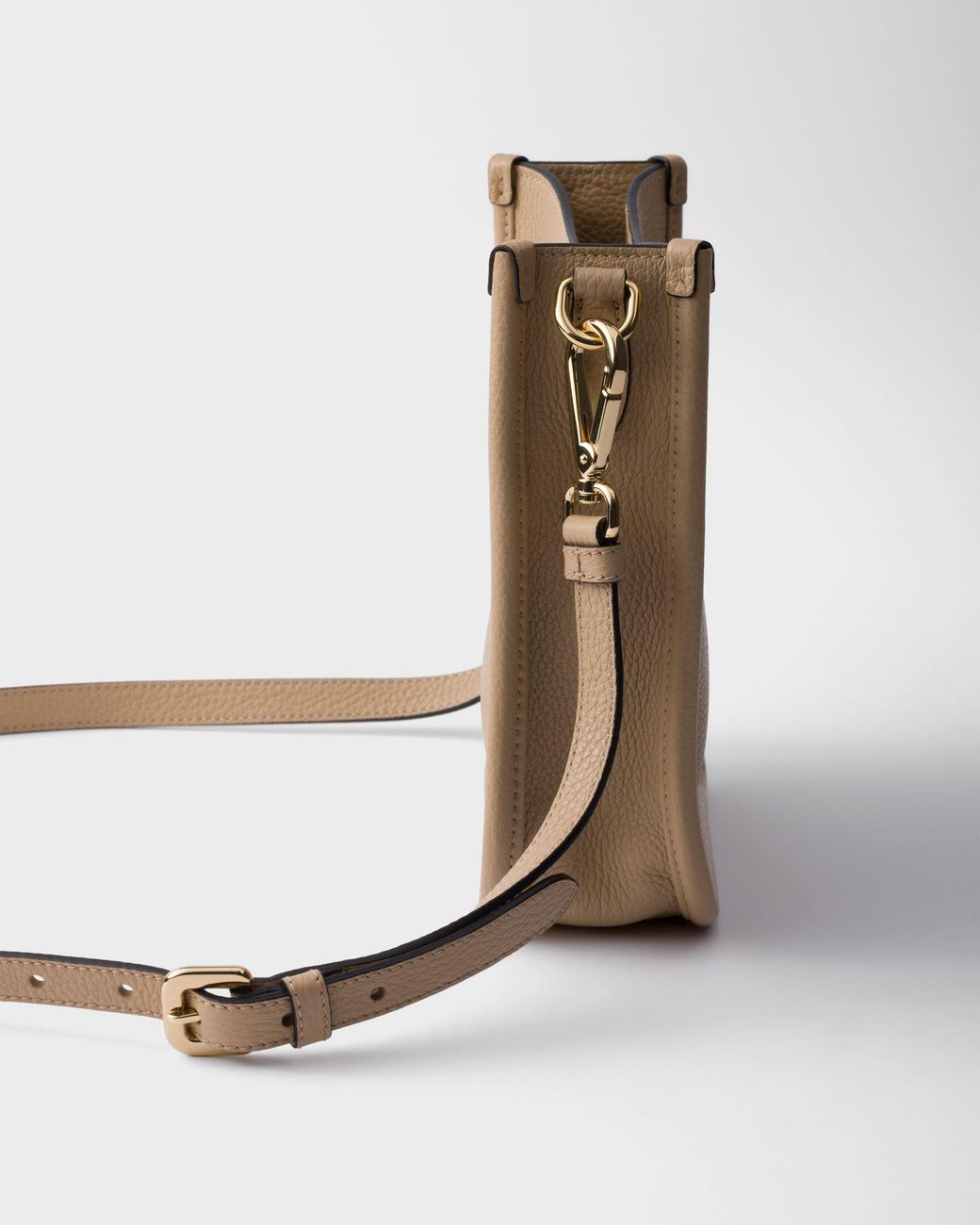 Prada Natural Mini Leather Shoulder Bag