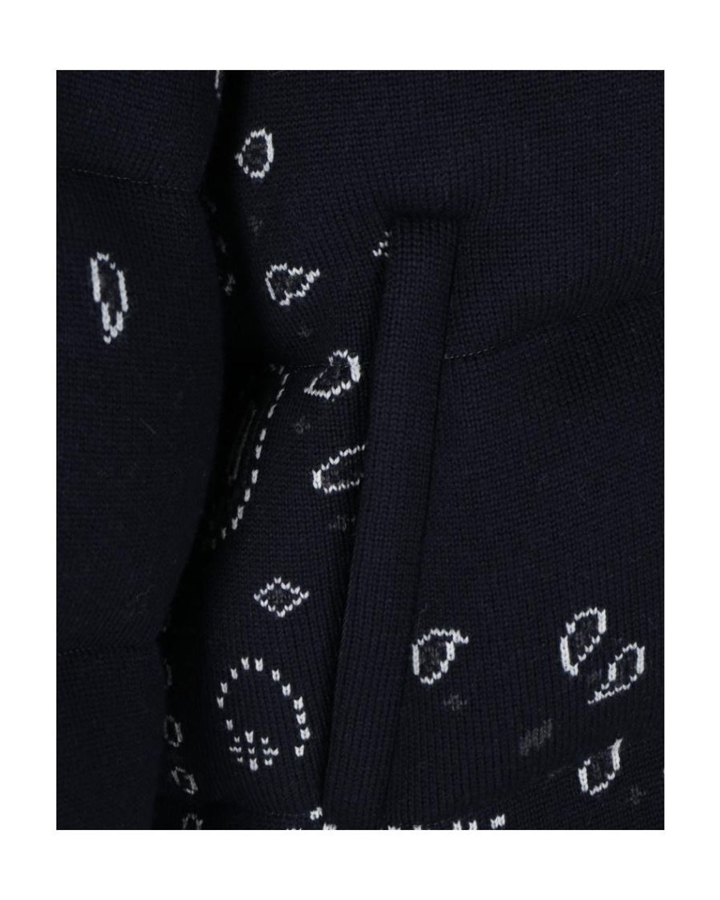 Alanui Blue Paisley Printed Zipped Padded Jacket for men