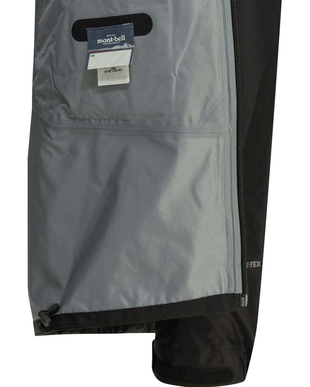 Montbell Black Rain Trekker Logo-Print Hooded Jacket for men