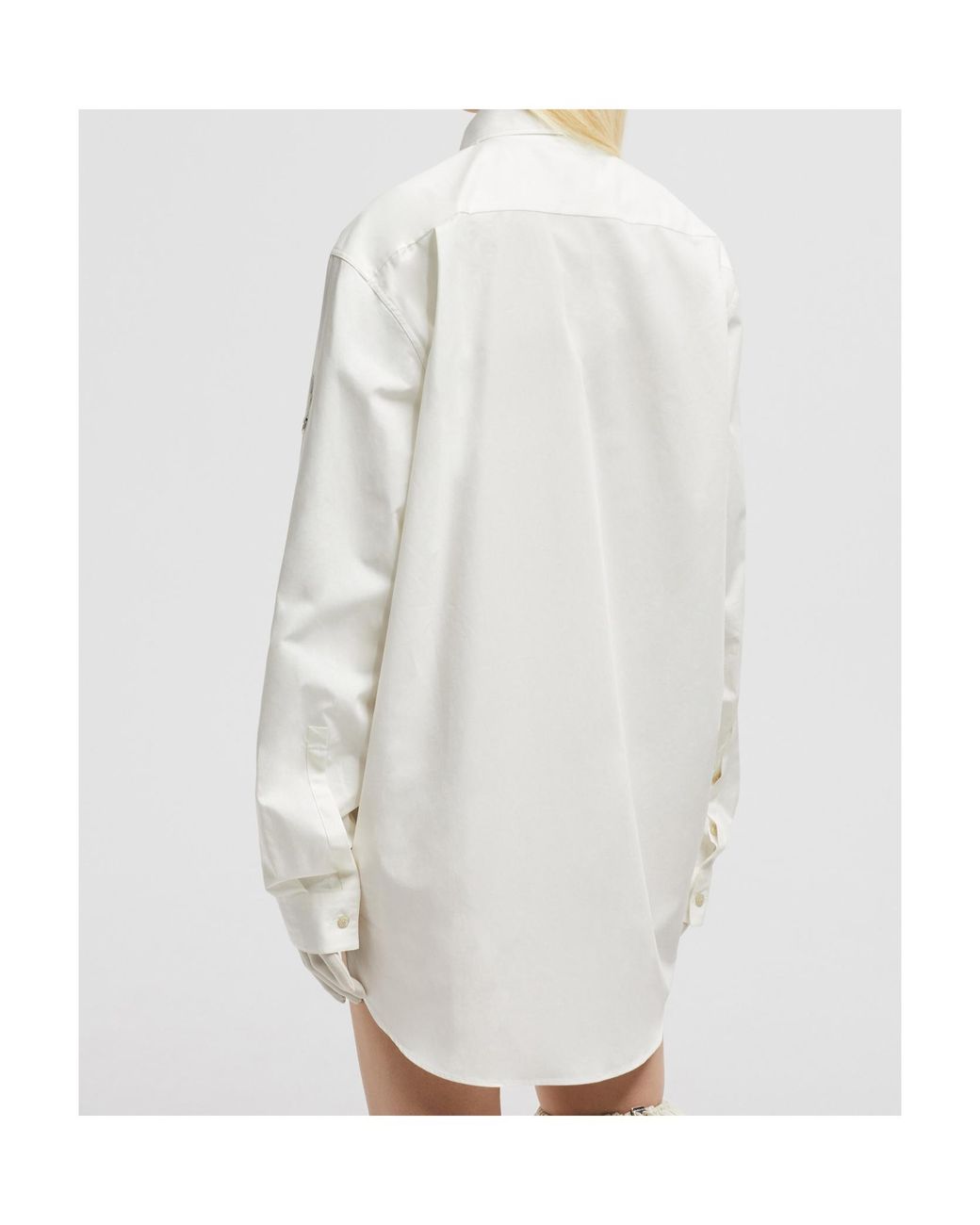Moncler White X Willow Smith Long Sleeve Cotton Shirt