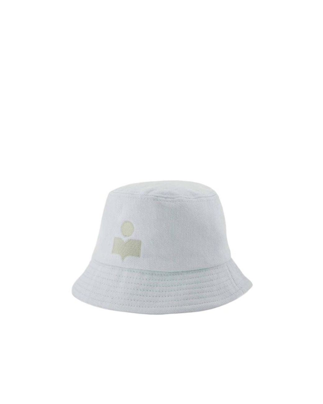 Isabel Marant White Logo Fisherman's Hat