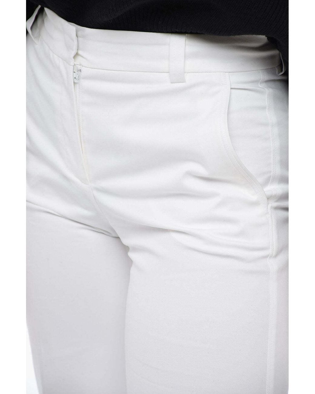 Ql2 Black Cropped Trousers