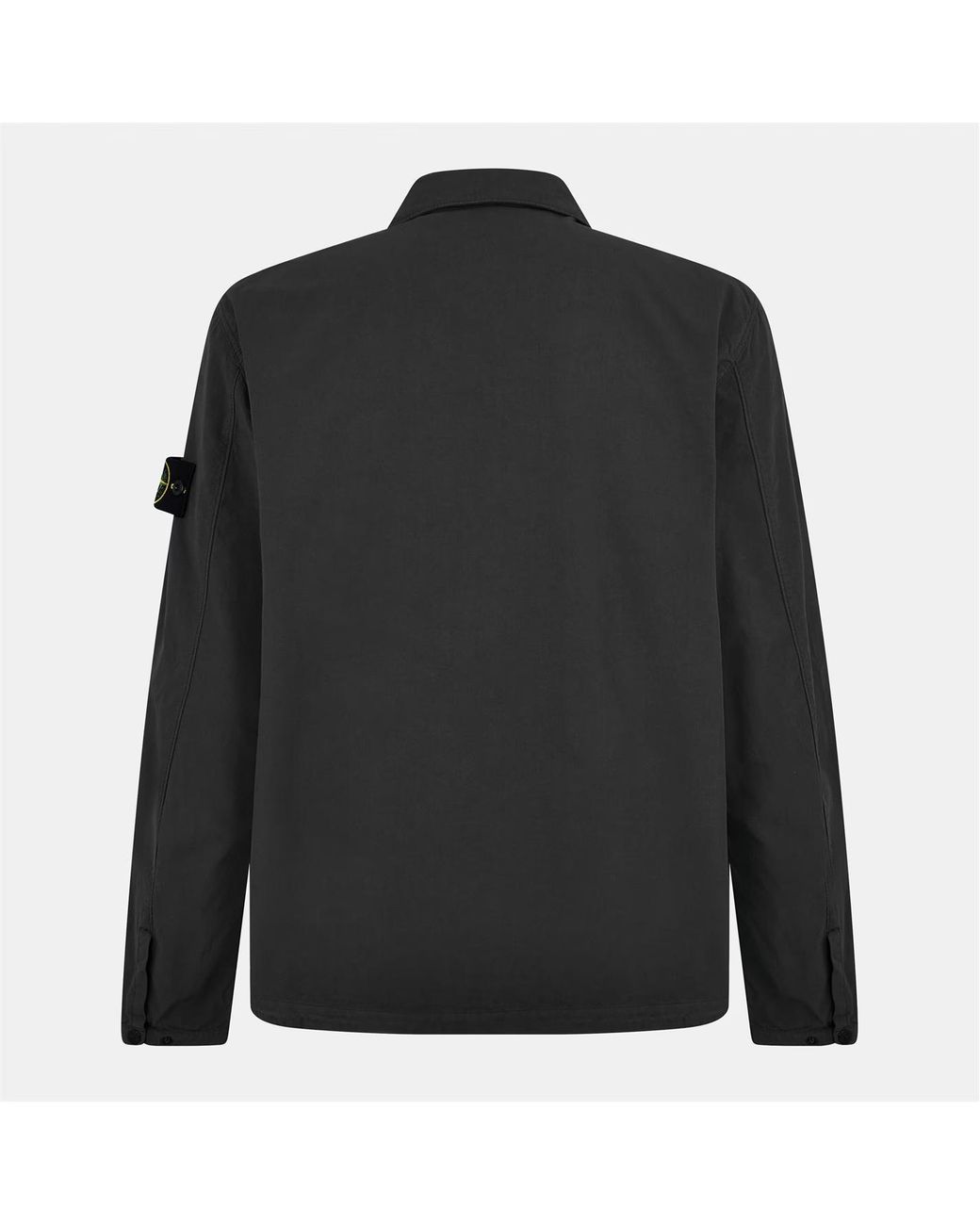 Stone Island Black Functional Pockets Overshirt for men