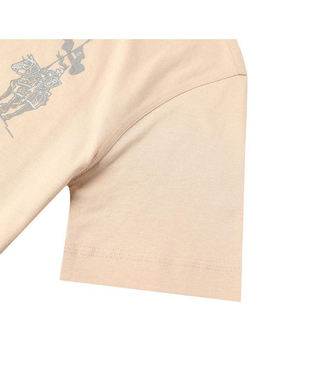 Burberry Natural Ekd Cotton T-Shirt