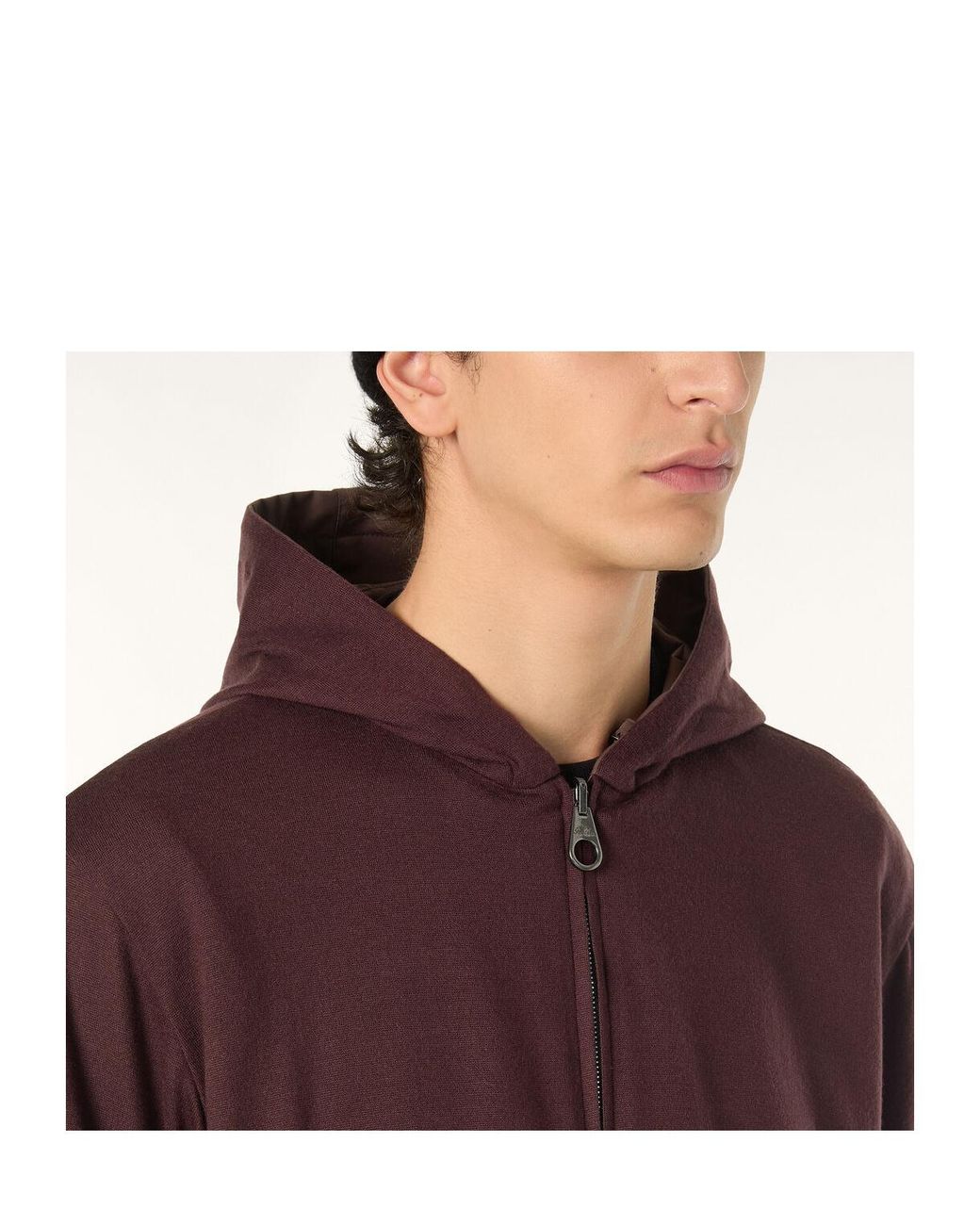 Loro Piana Brown Double-Sided Hooded Pilot Jacket for men