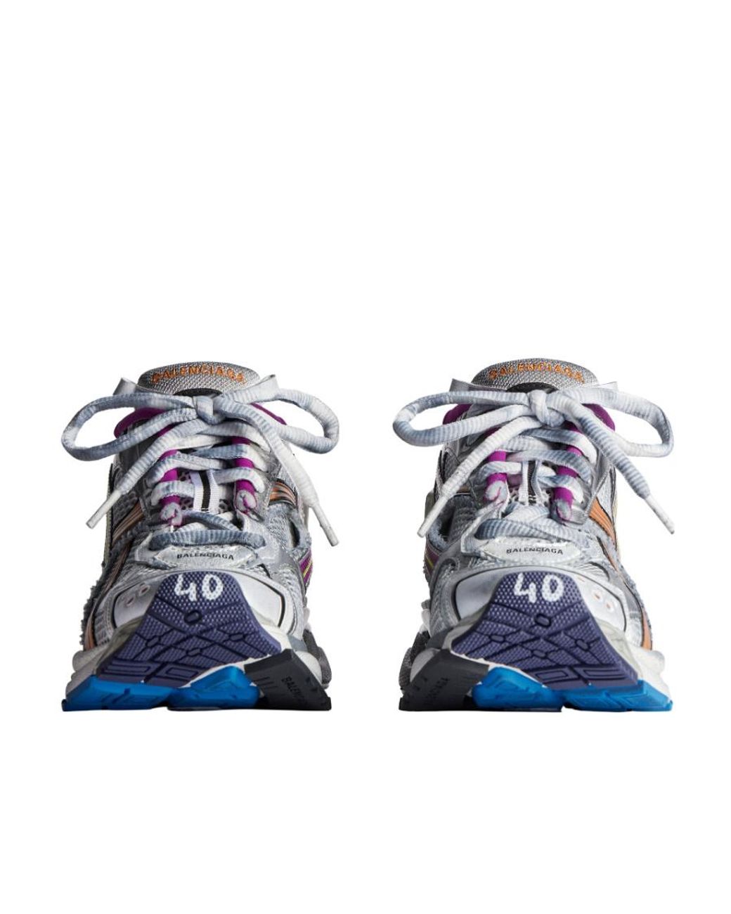 Balenciaga Multicolor Runner Lace-Up Sneakers for men