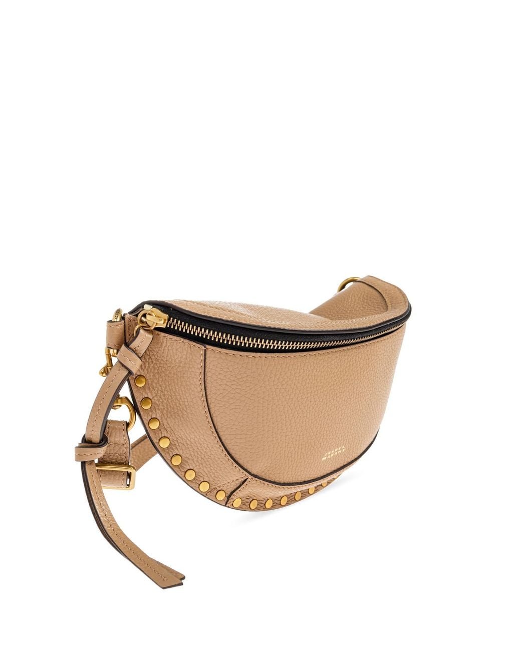 Isabel Marant Natural Skano Studded Belt Bag
