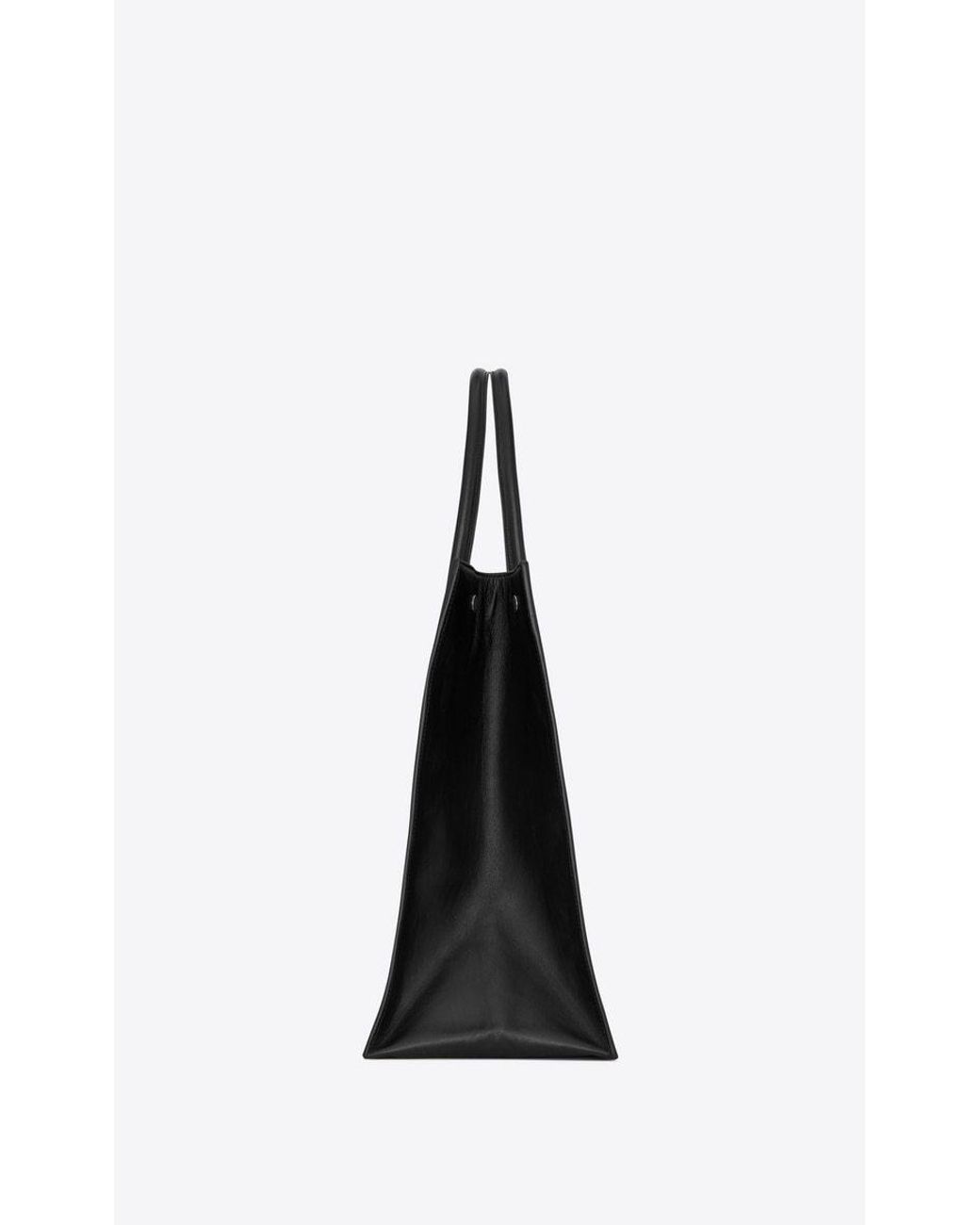 Saint Laurent Black Rive Gauche Large Tote Bag for men
