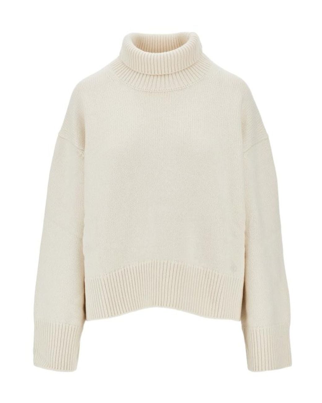 Loulou de Saison White Jonah Cashmere Sweater