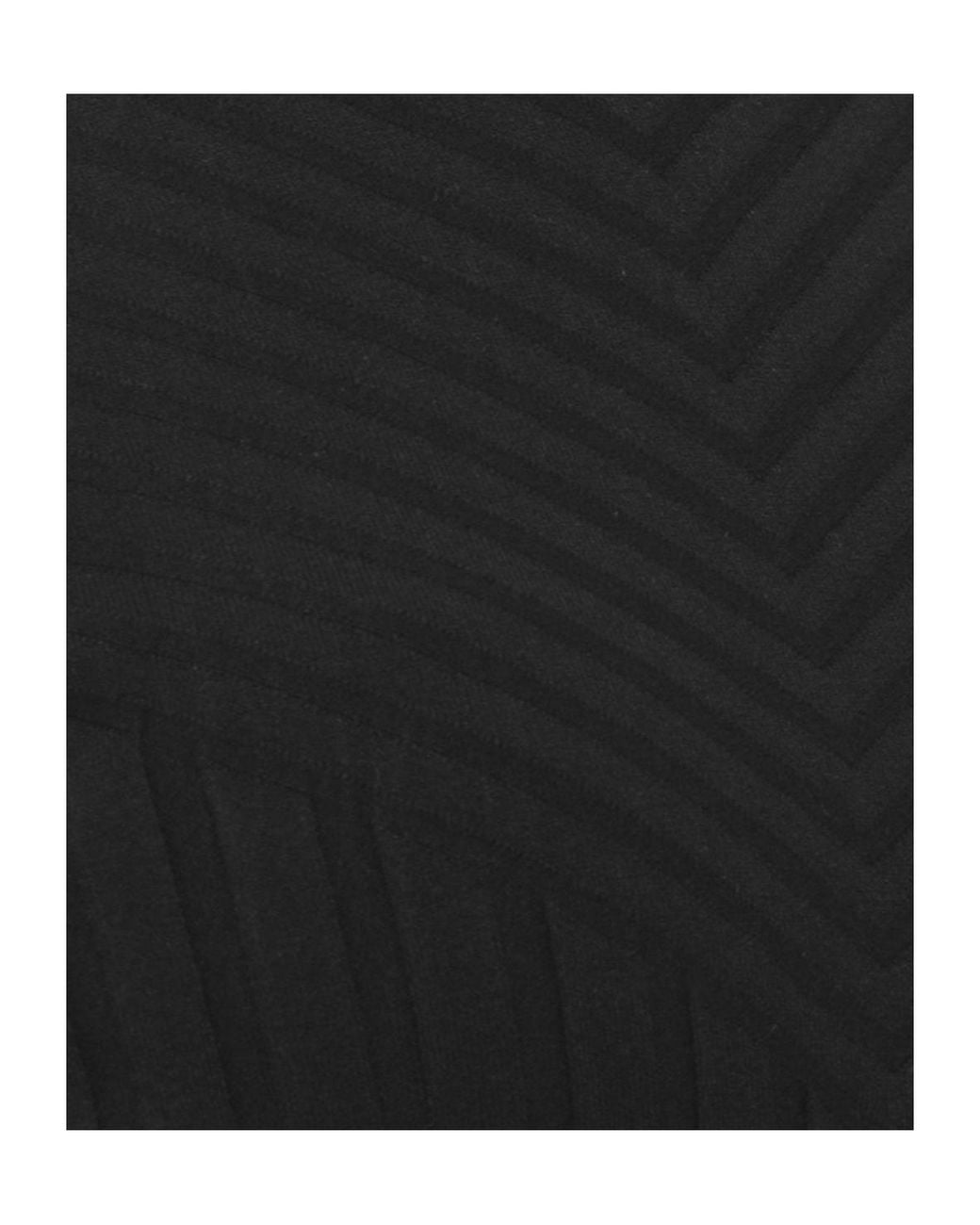 D.exterior Black Ribbed Sleeveless Knitted Top