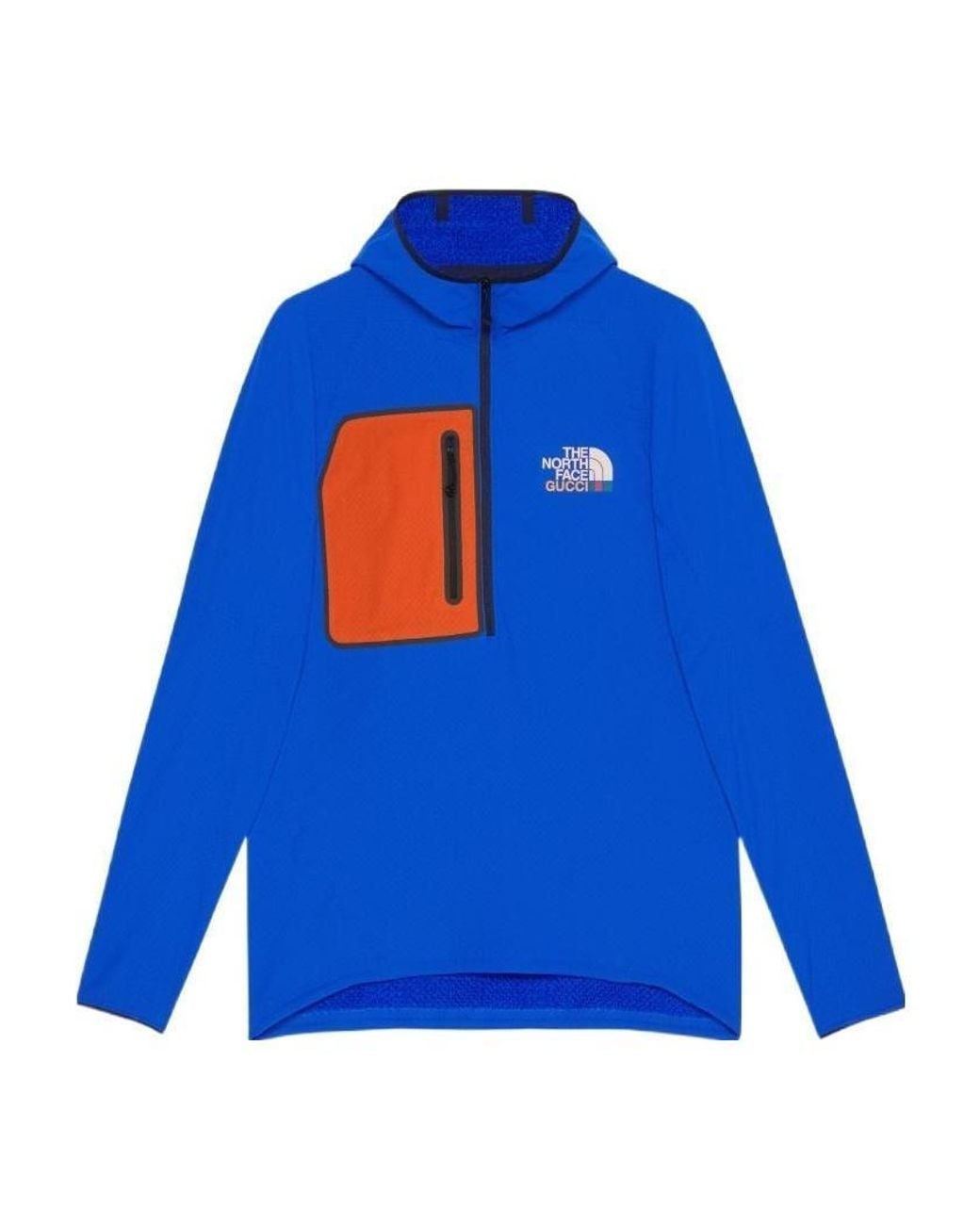 Gucci Blue X The North Face Hooded Top for men