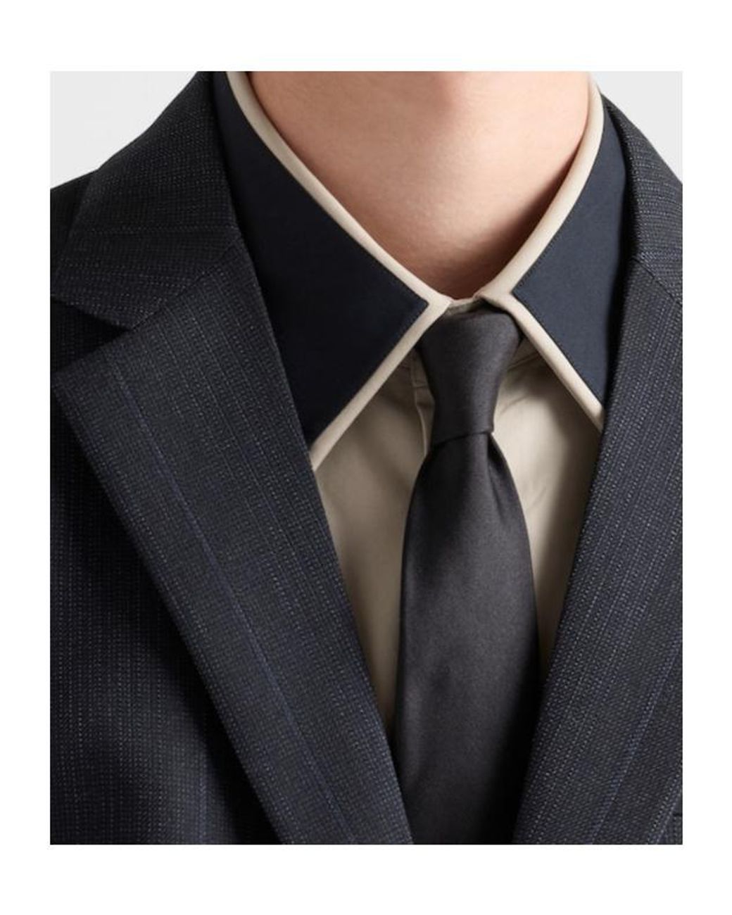 Prada Black Single-Breasted Wool Suit for men