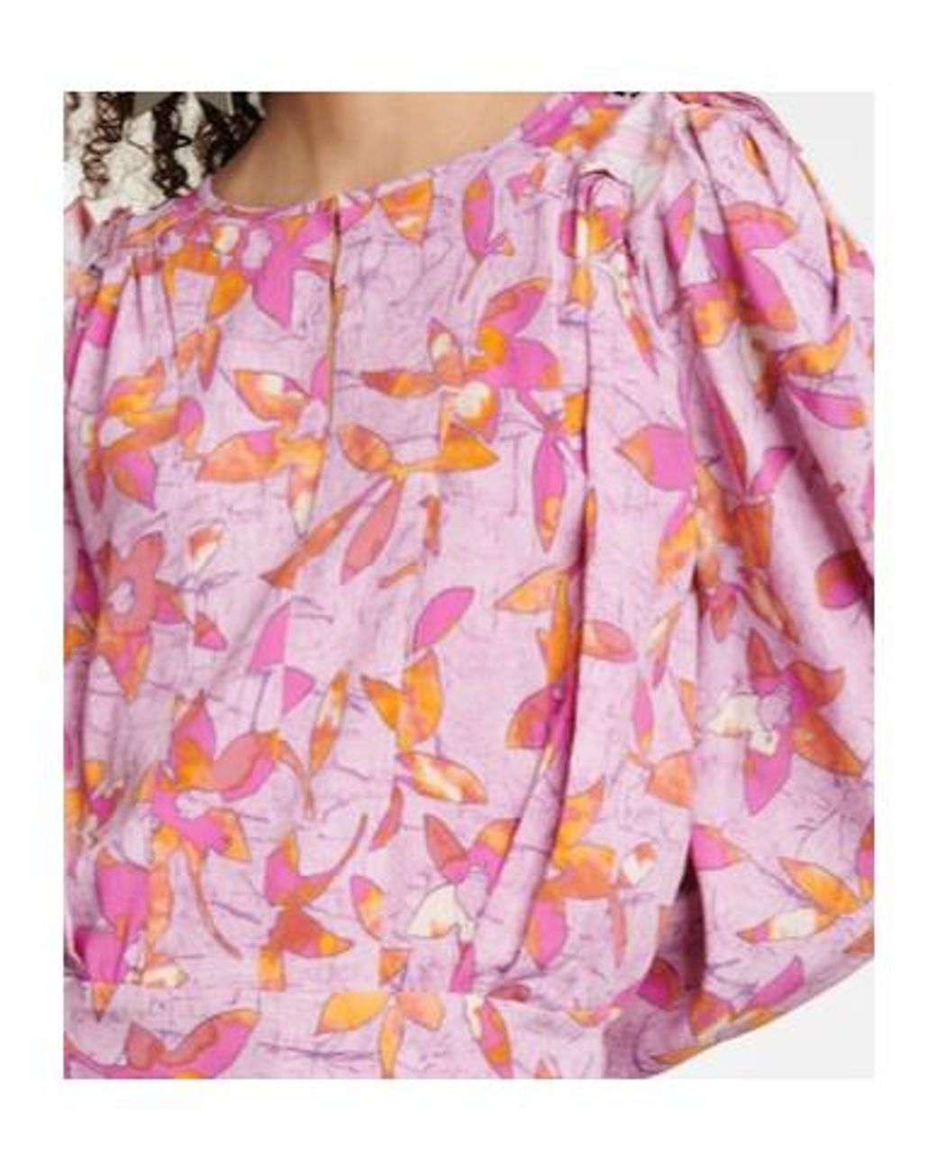 Isabel Marant Pink Zargae Floral Blouse