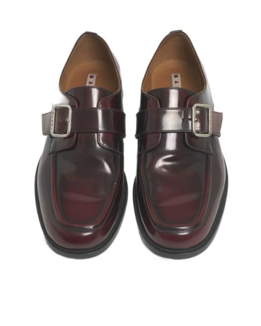 Marni Brown Bambi Buckle Shoes for men