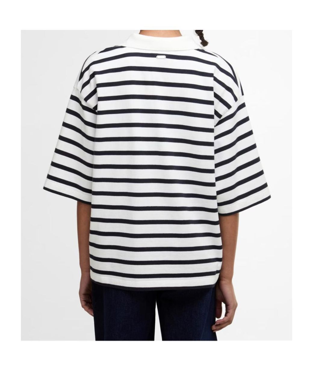 Barbour White Inez Striped T-Shirts