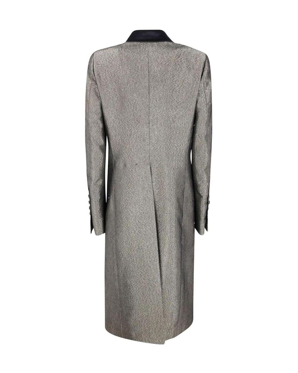 SAPIO Gray Double Breasted Coat