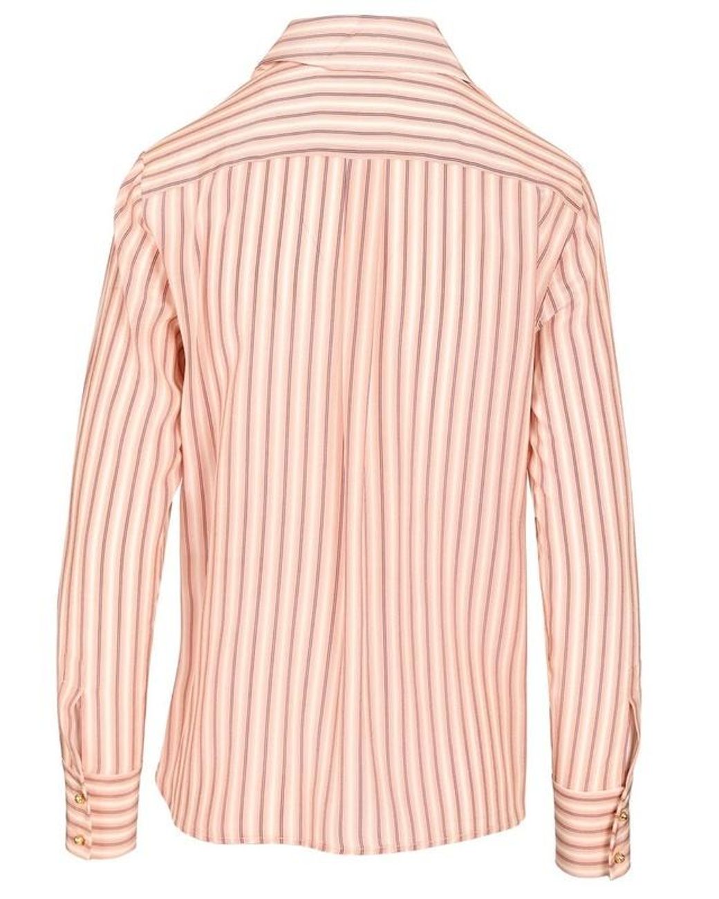 Max Mara Pink Studio Striped Button-Up Shirt
