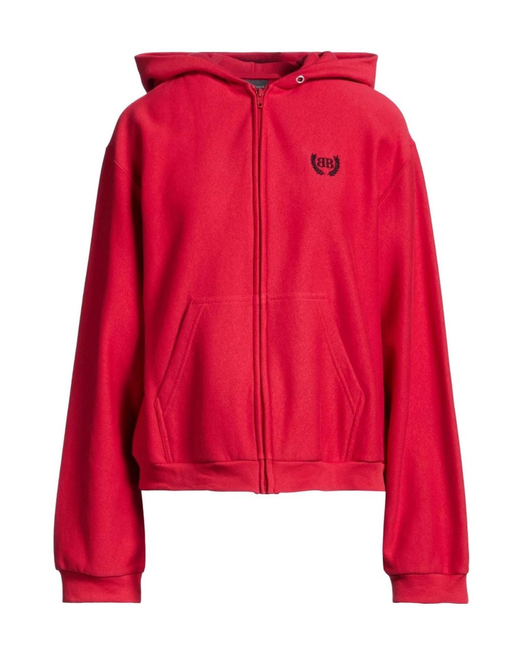 Balenciaga Red Loose And Thickened Hoodie