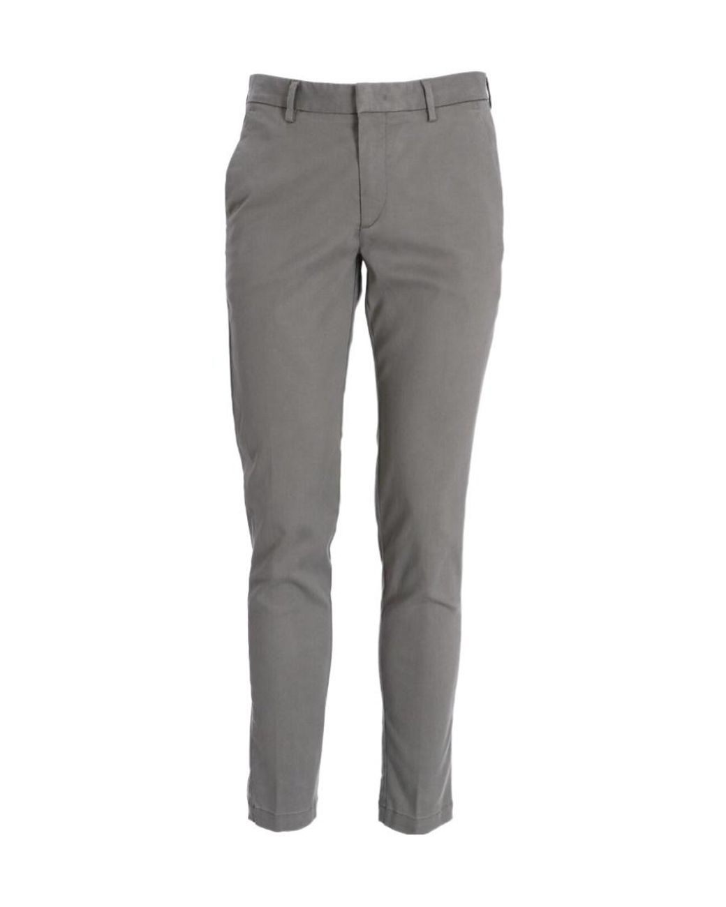 Boss Gray Straight Casual Pants for men
