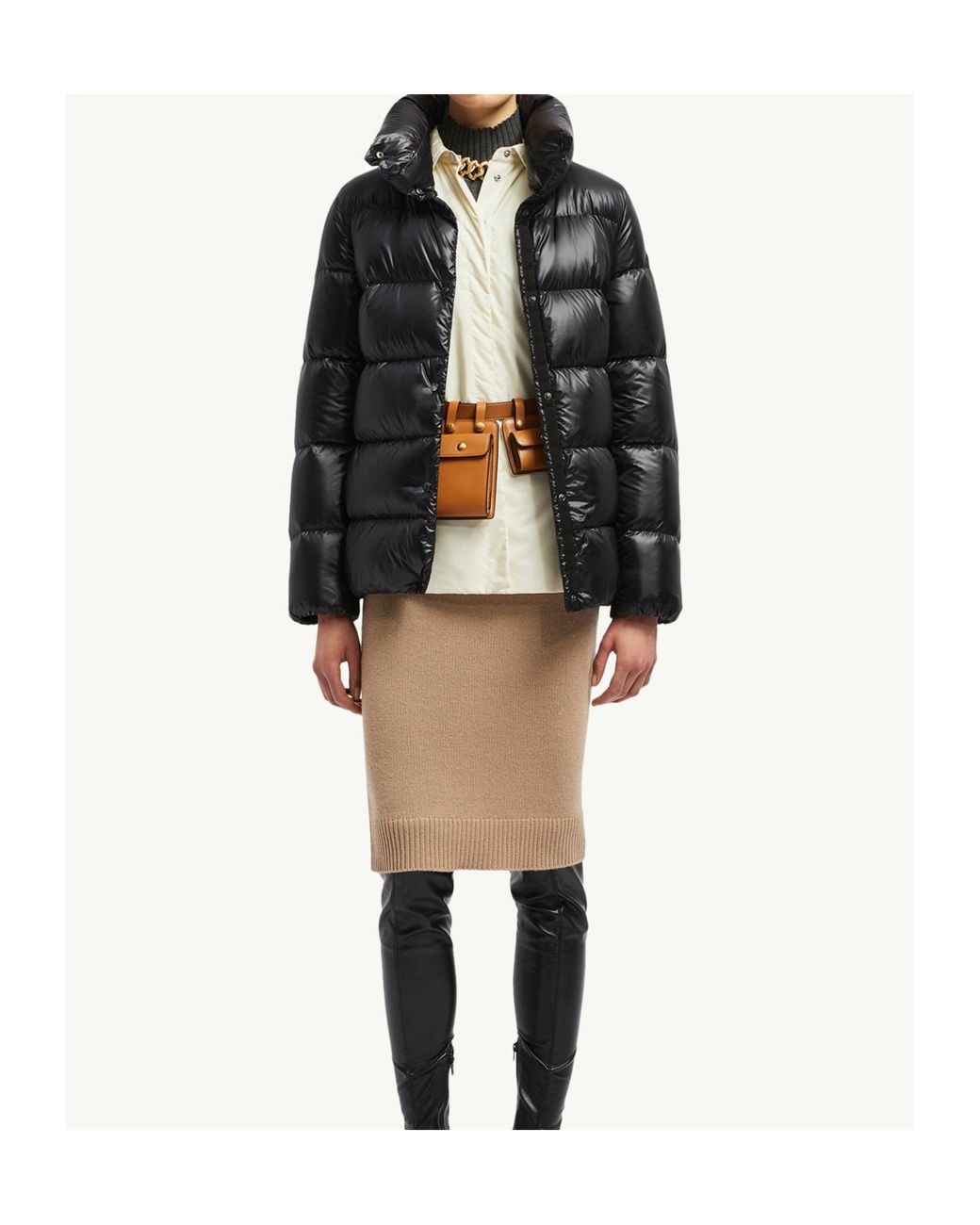 Moncler Black Cochevis Short Down Jacket