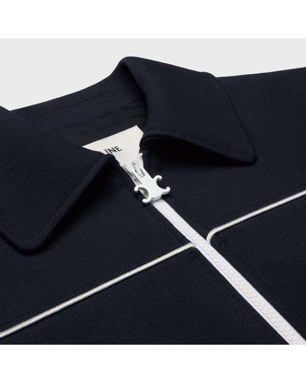 Céline Blue Chelsea Blouson Jacket