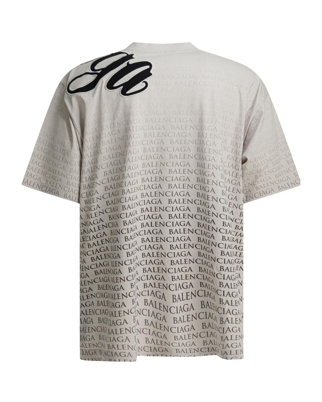 Balenciaga White Big B Oversized T-Shirt for men