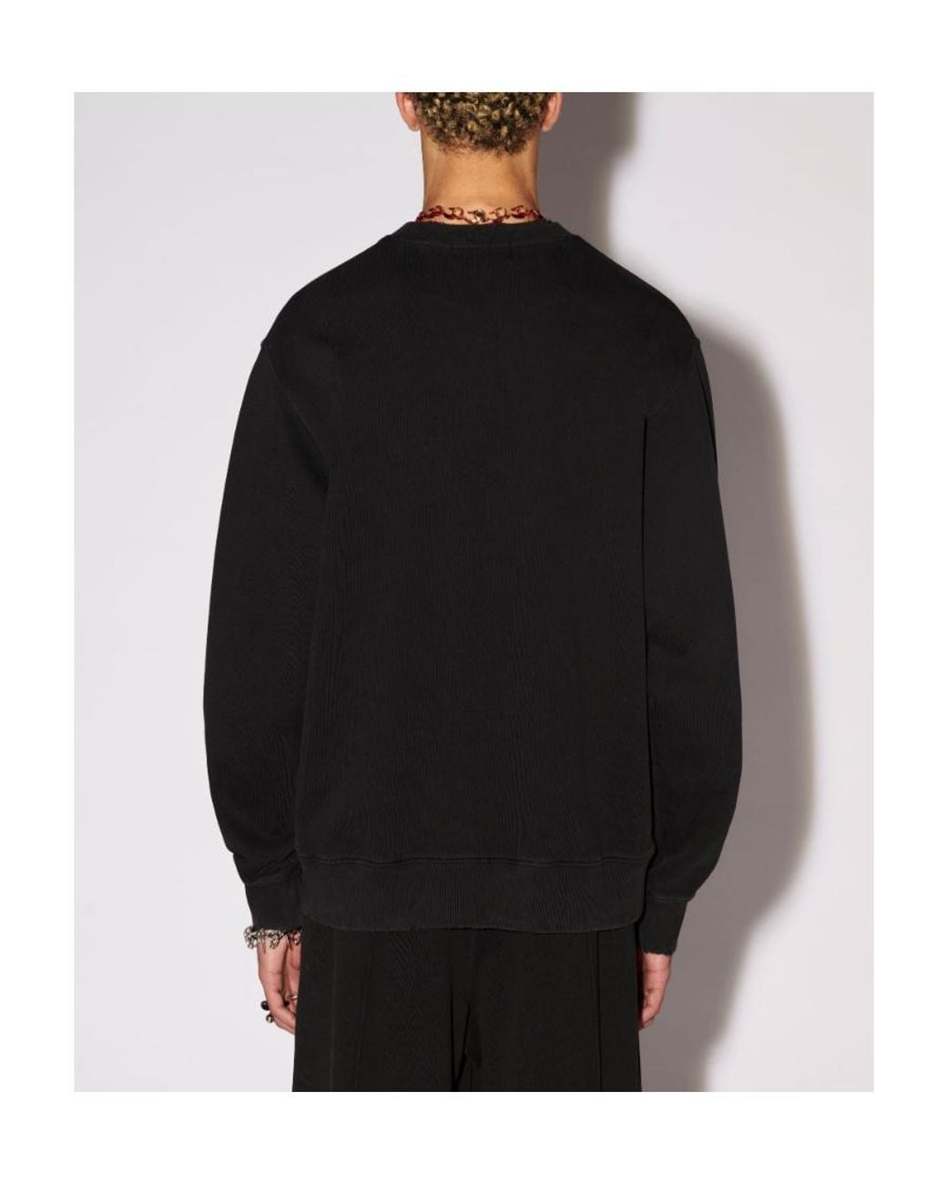 Ambush Black Logo Patch Crewneck Sweatshirt for men