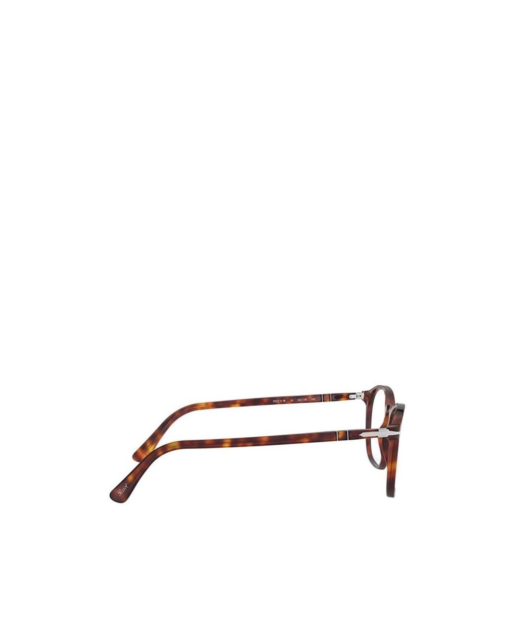 Persol White Round Frame Glasses for men