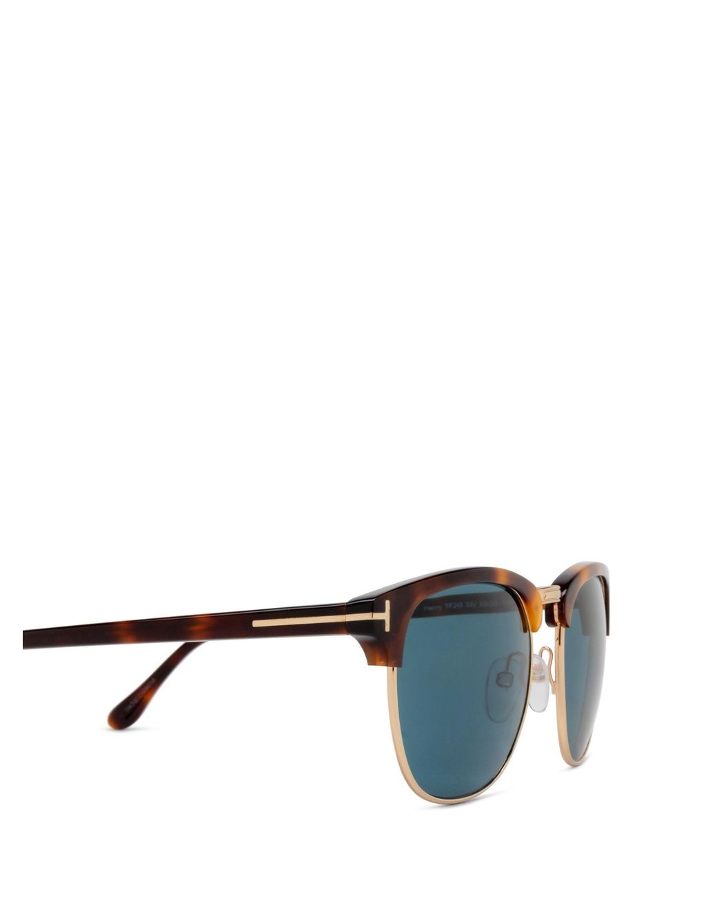 Tom Ford Blue Henry Round Frame Sunglasses for men