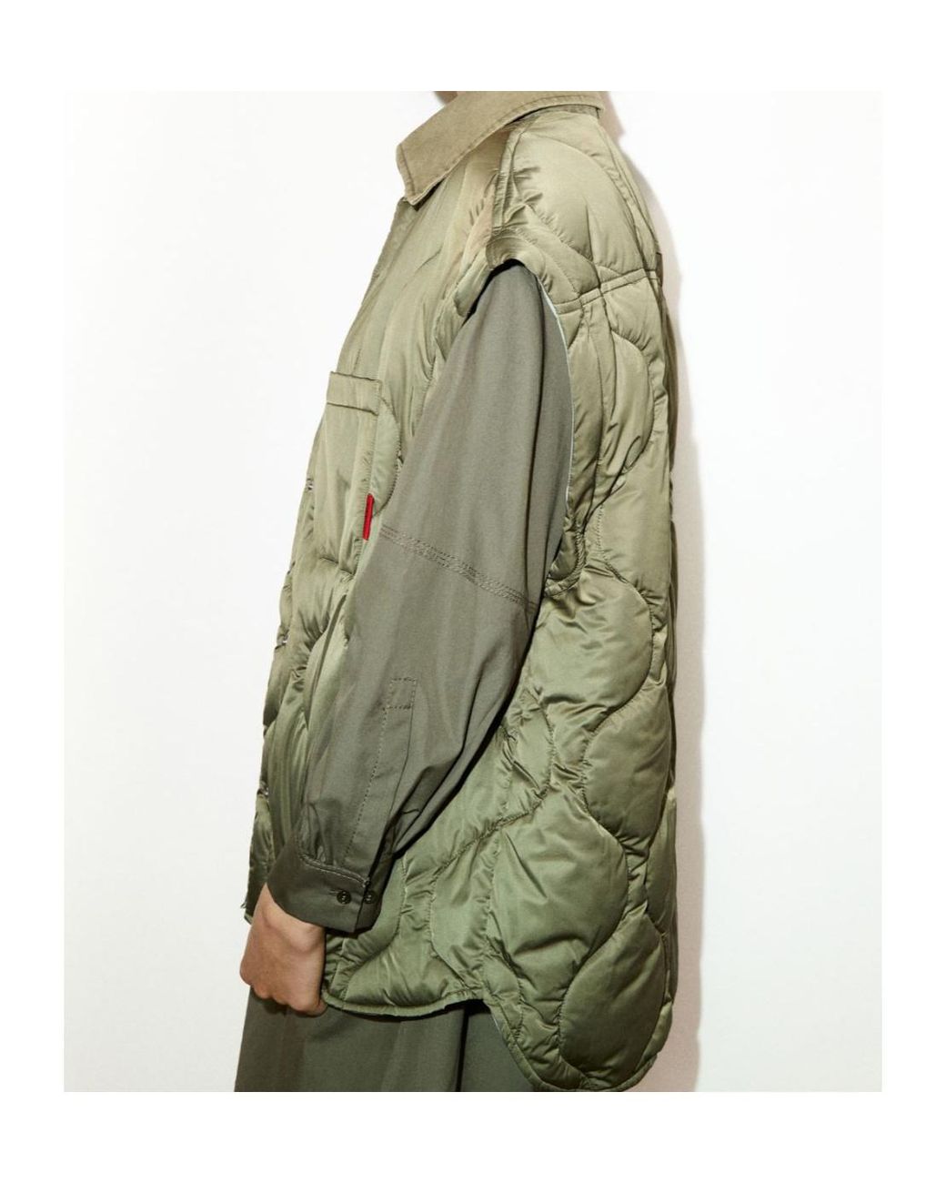 MAX&Co. Green Padded Shacket