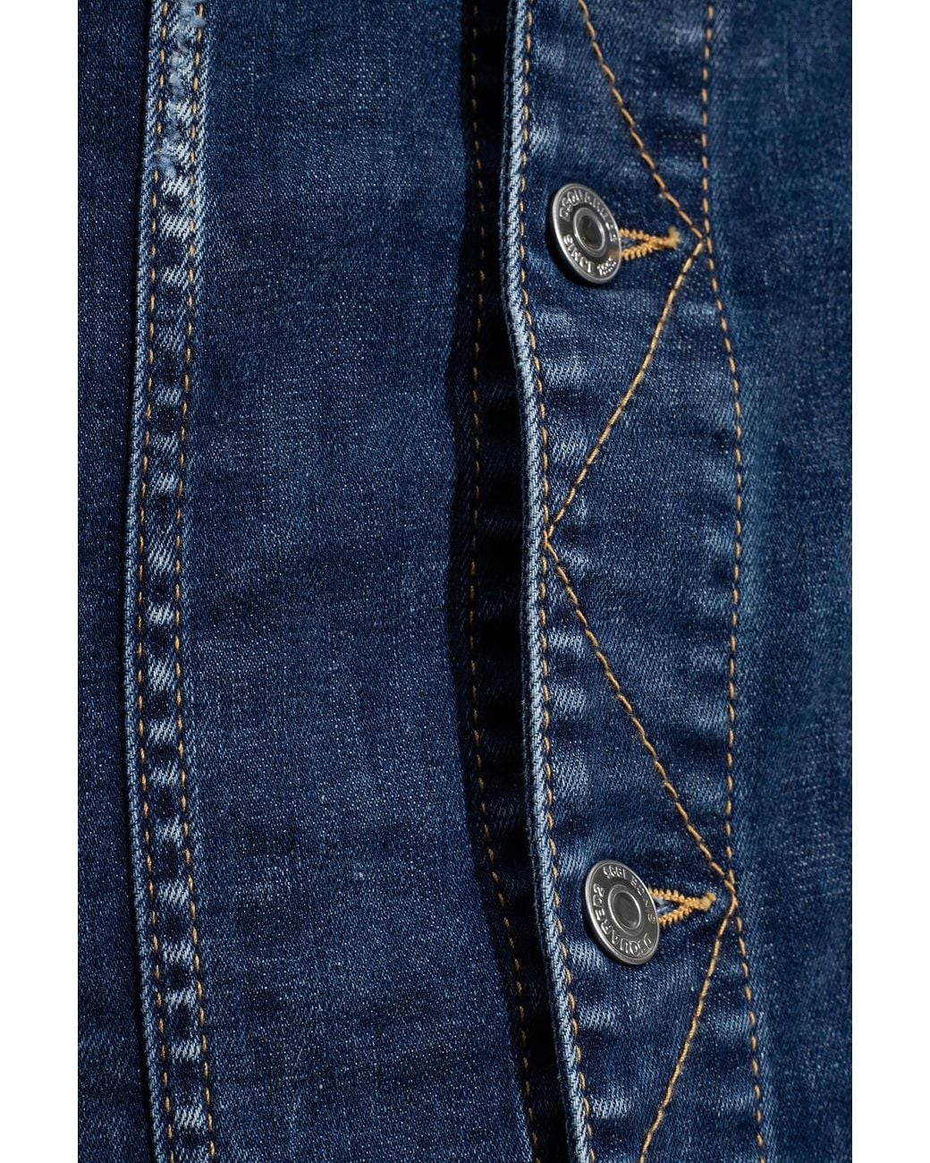 DSquared² Blue Icon Oversized Denim Jacket