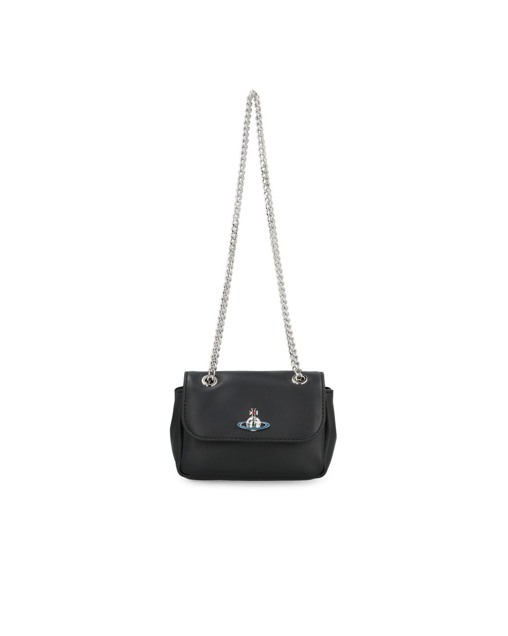 Vivienne Westwood White Orb Plaque Mini Crossbody Bag