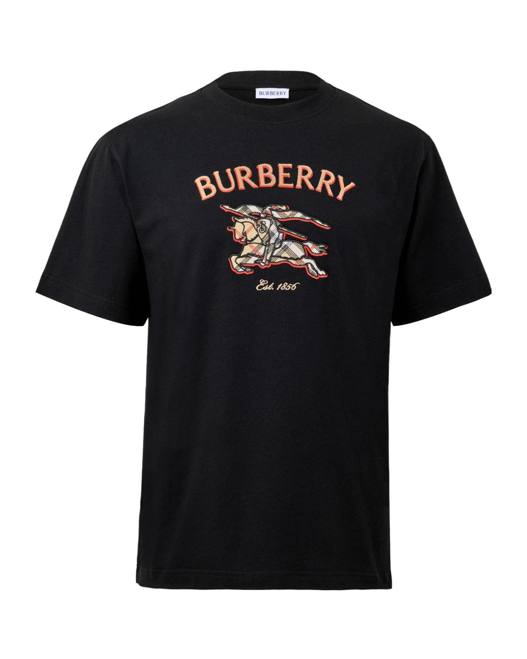 Burberry Black Simple Short-Sleeved T-Shirt for men