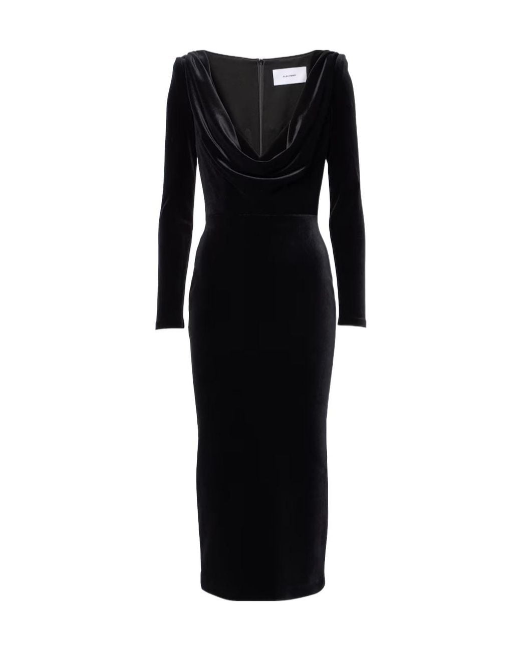 Alex Perry Black Velvet Corset Dress
