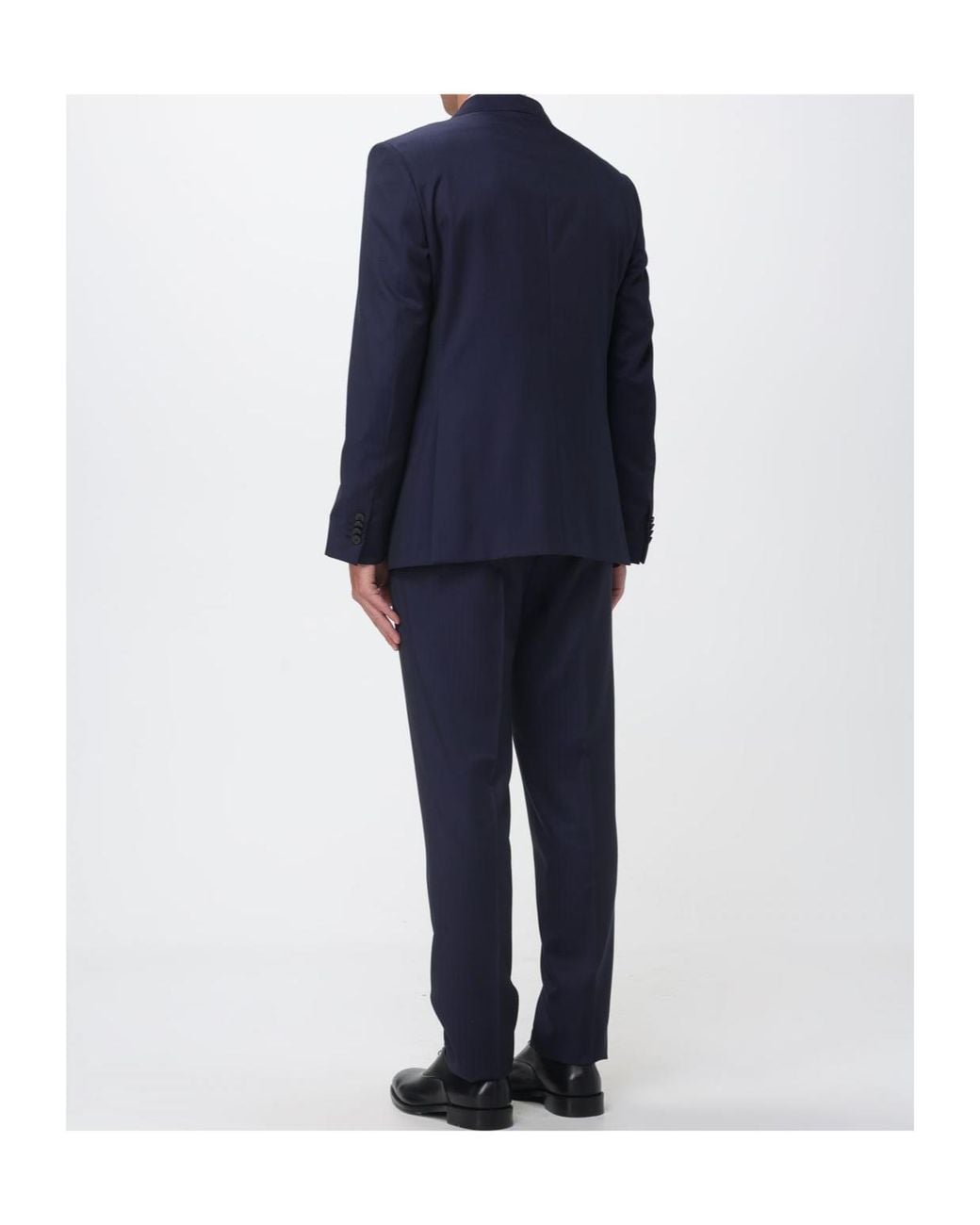 Zegna Blue Pinstripe Single-Breasted Suit for men