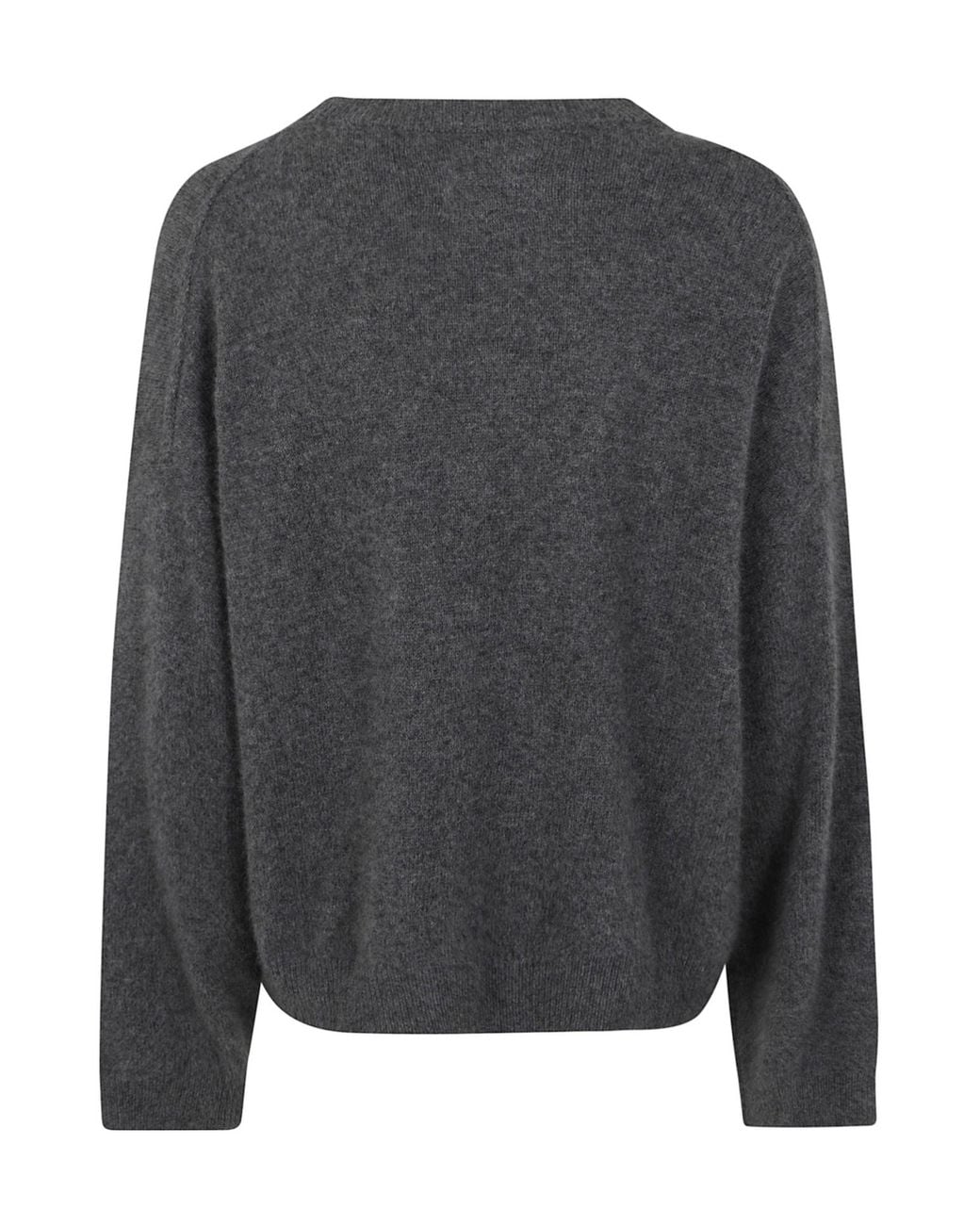 Loulou de Saison Gray Ribbed Crew Neck Sweater