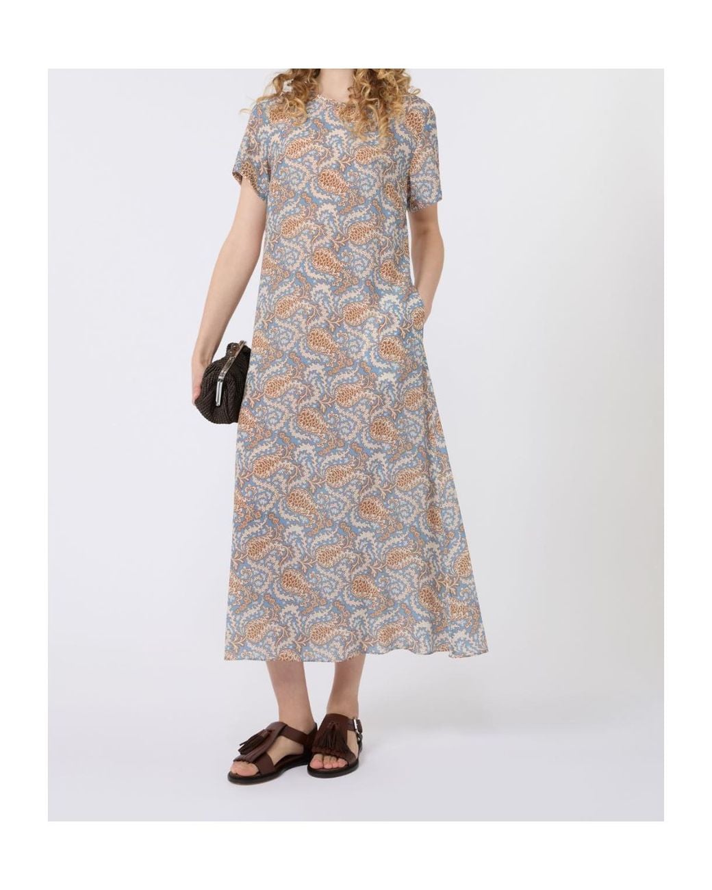 Weekend by Maxmara Gray Pattern-Printed Dress
