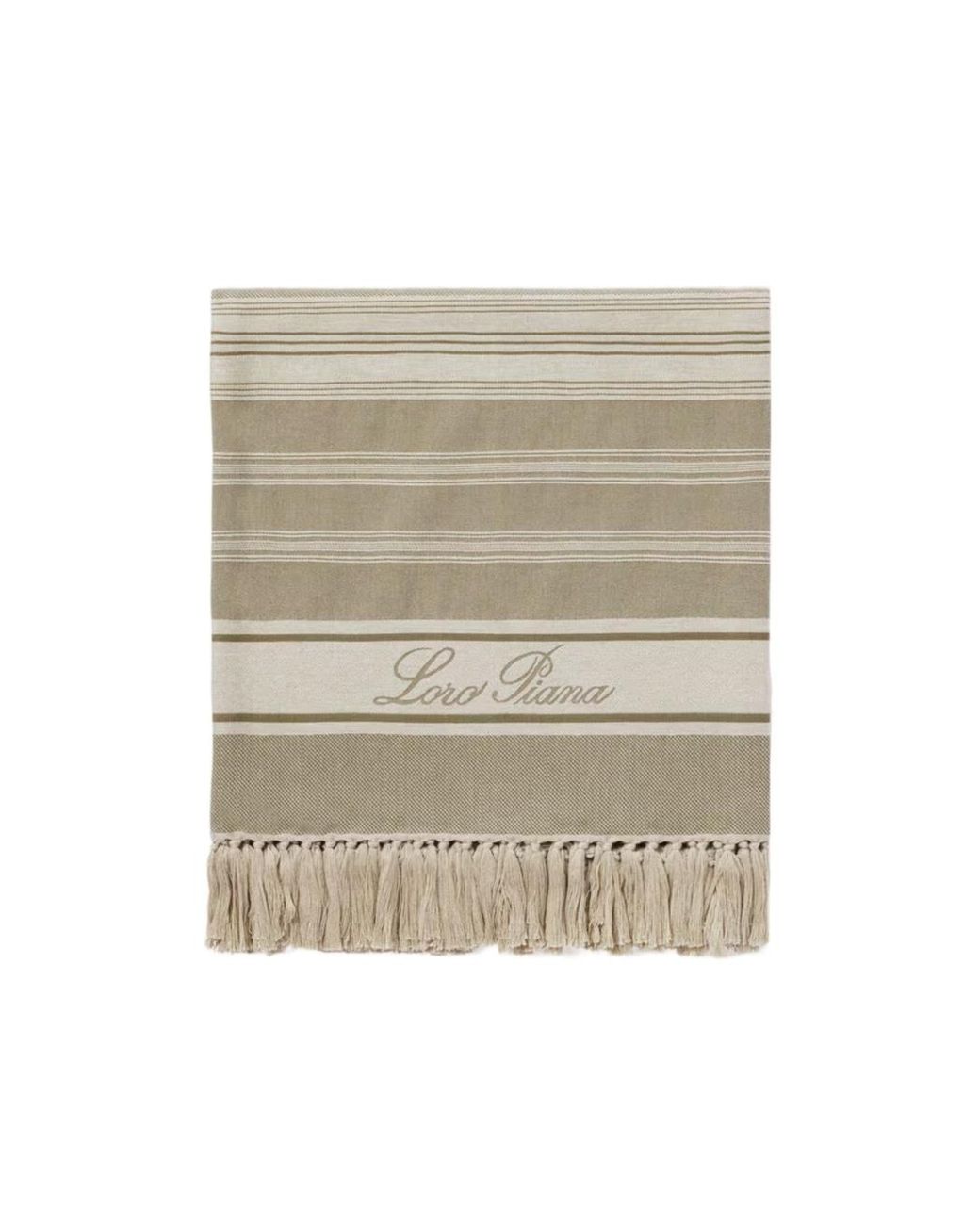 Loro Piana Natural Marina Logo Beach Towel
