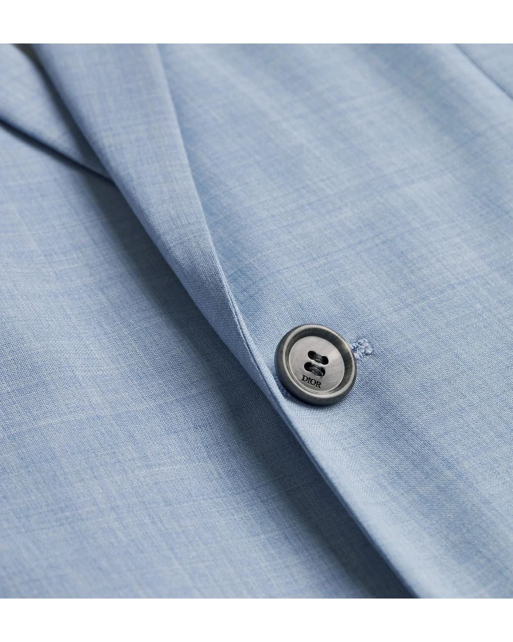 Dior Blue Long-Sleeved Suit Jacket Set for men