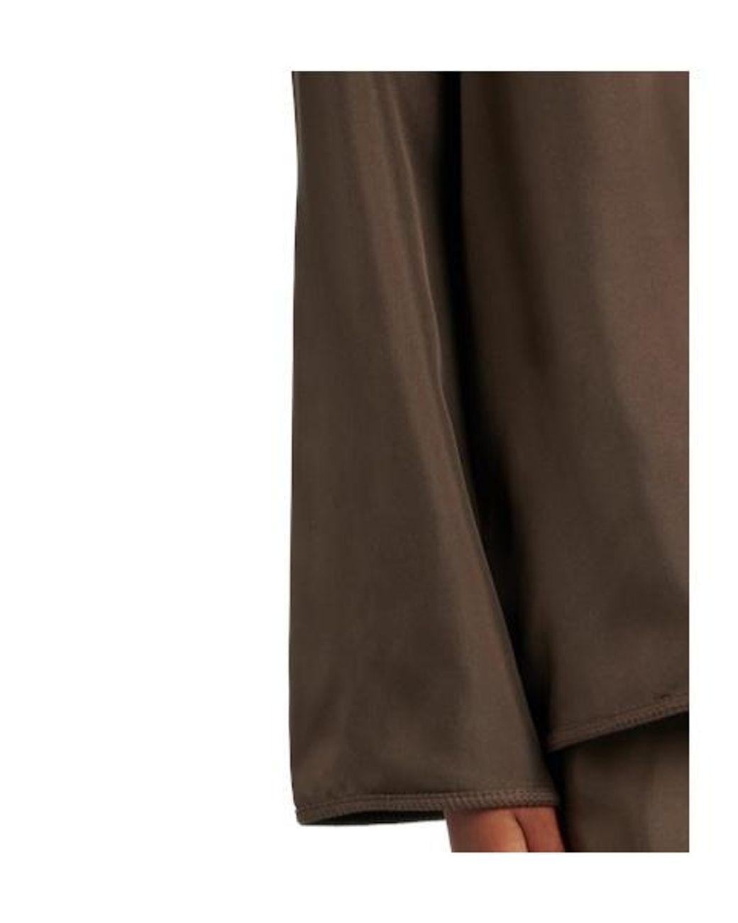 Rohe Brown Oversized Silk Blouse