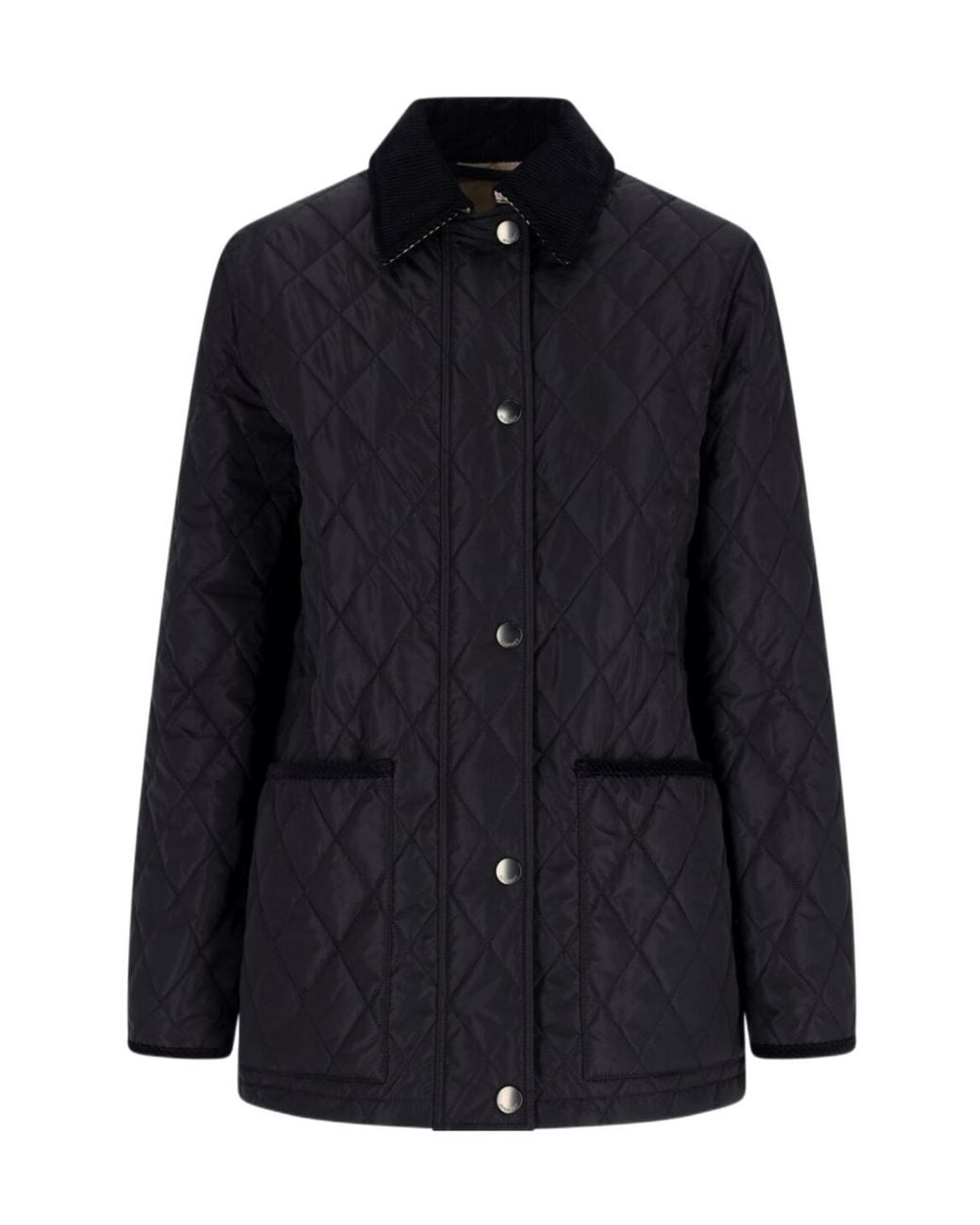 Burberry Blue Diamond Quilted Jacket