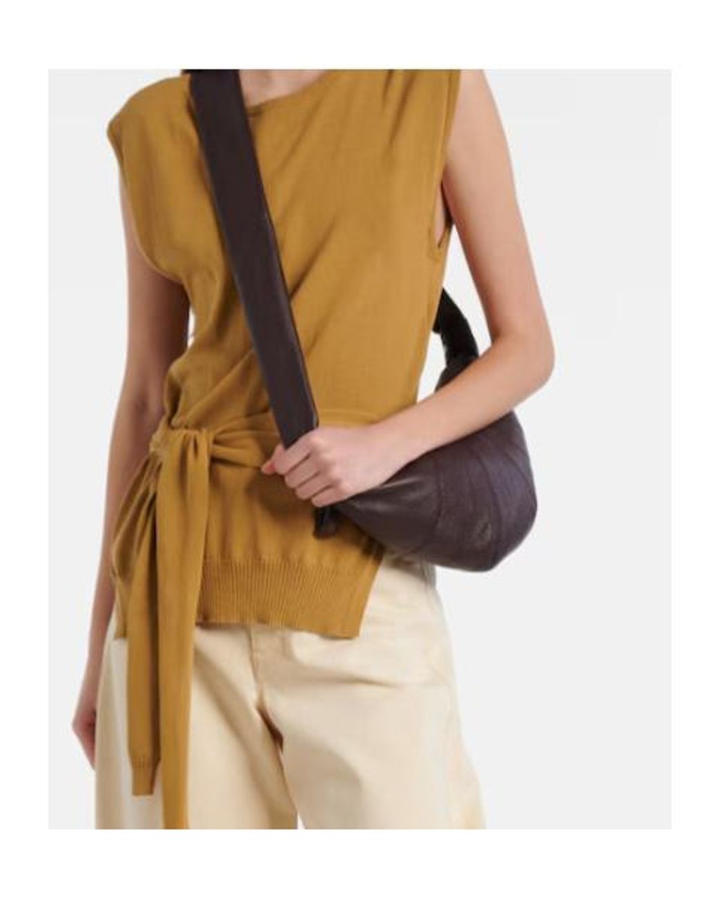 Lemaire White Croissant Shoulder Bag