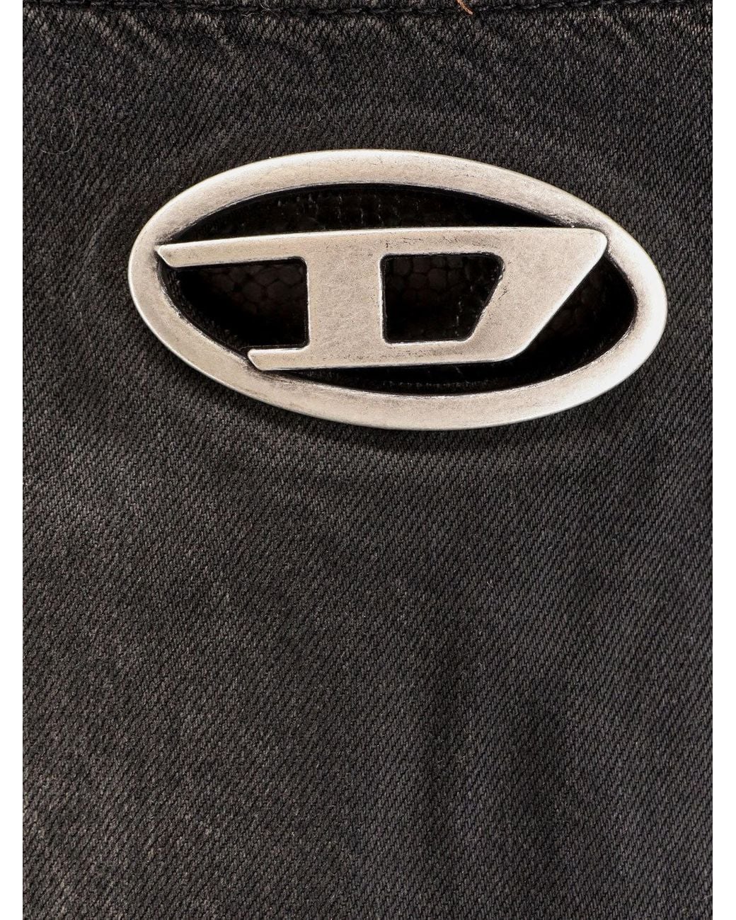 DIESEL Black Logo Plaque Mini Skirt