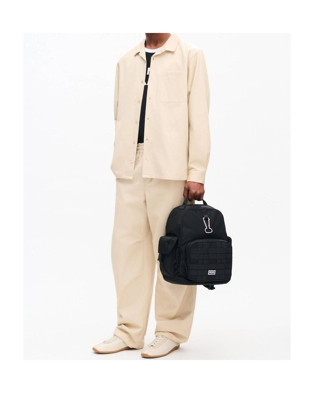 KENZO Natural Embroidered Pocket Shirt for men