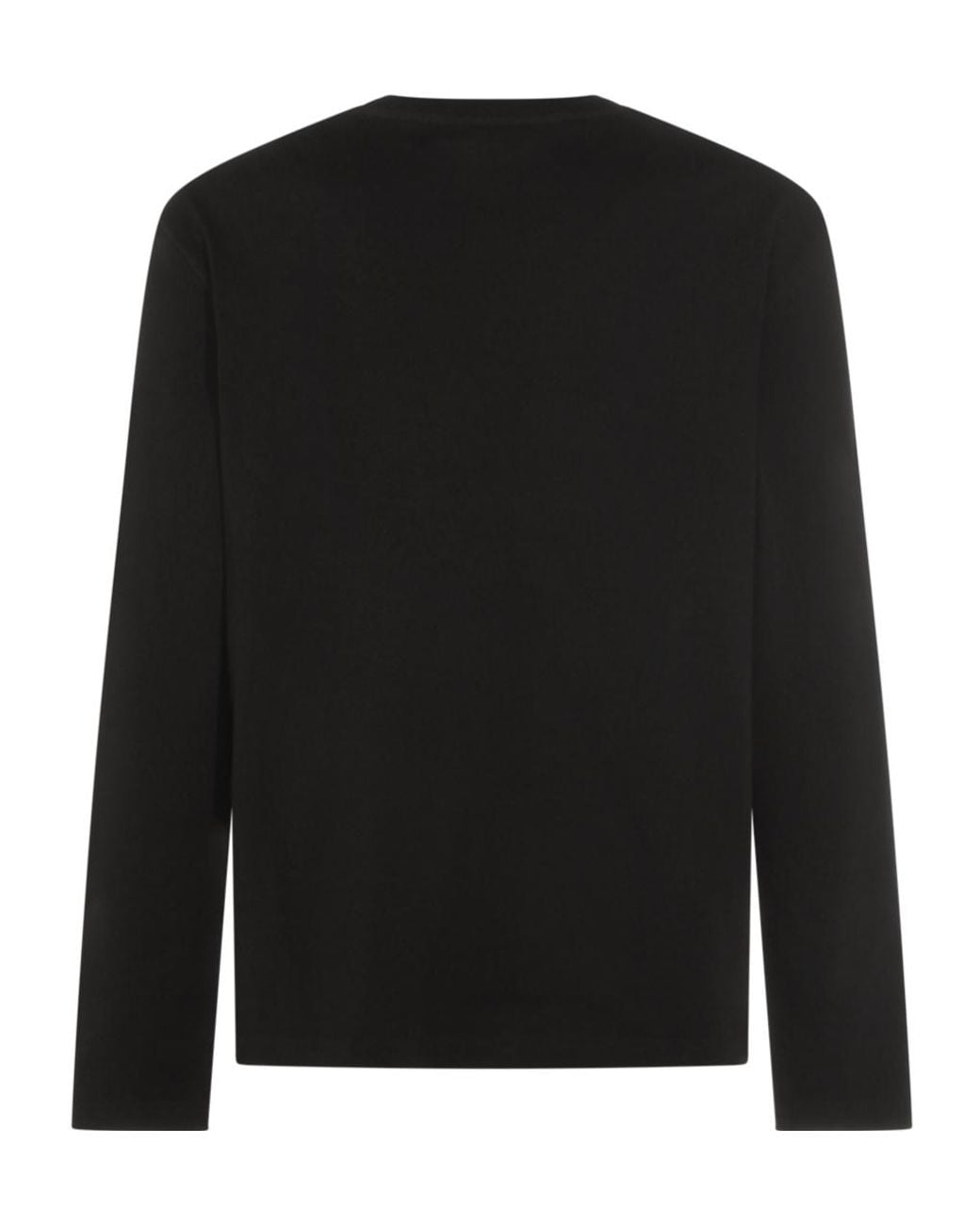 Jil Sander Black Long-Sleeved Crewneck T-Shirt for men
