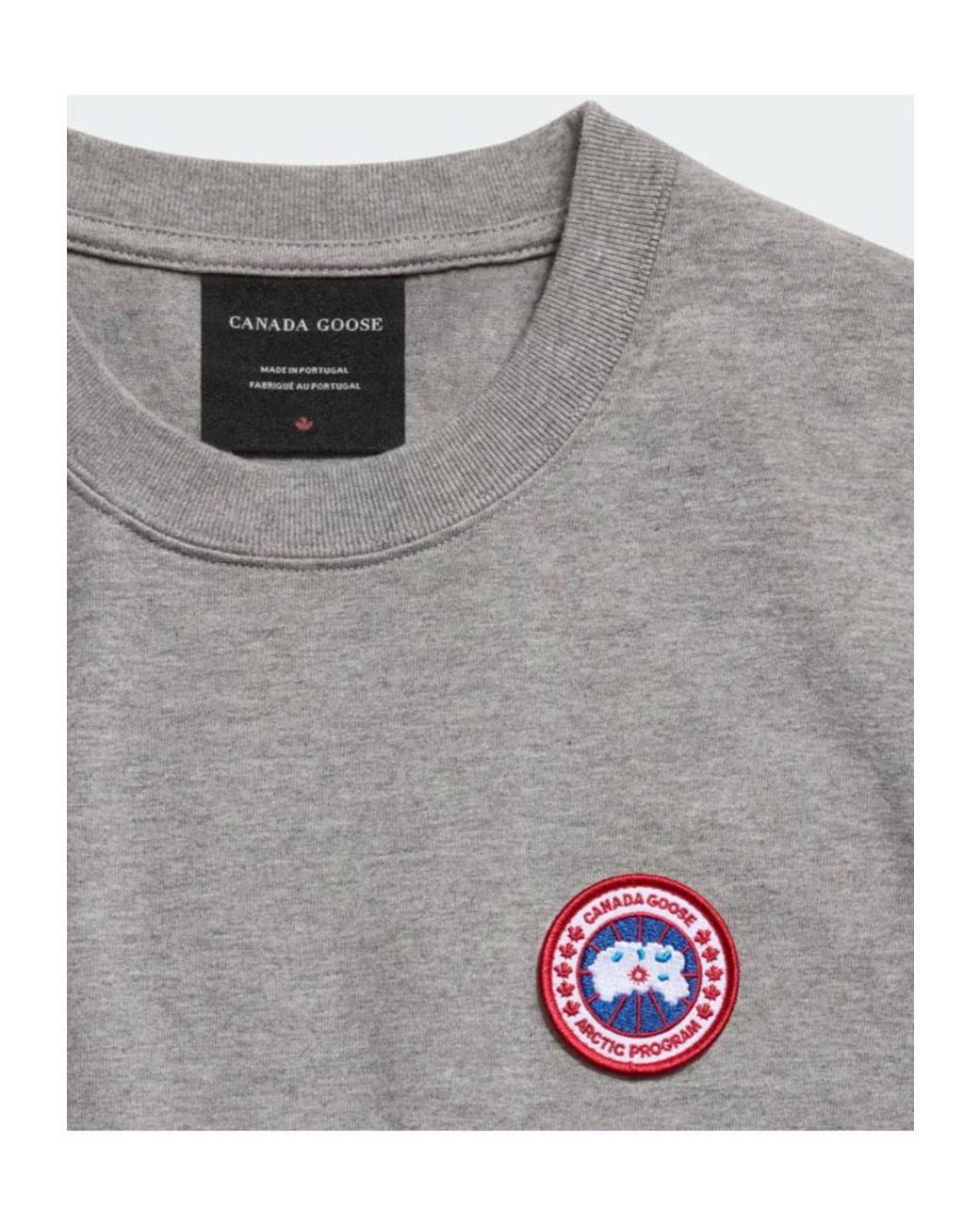 Canada Goose Gray Vantage Long Sleeve T-Shirt for men